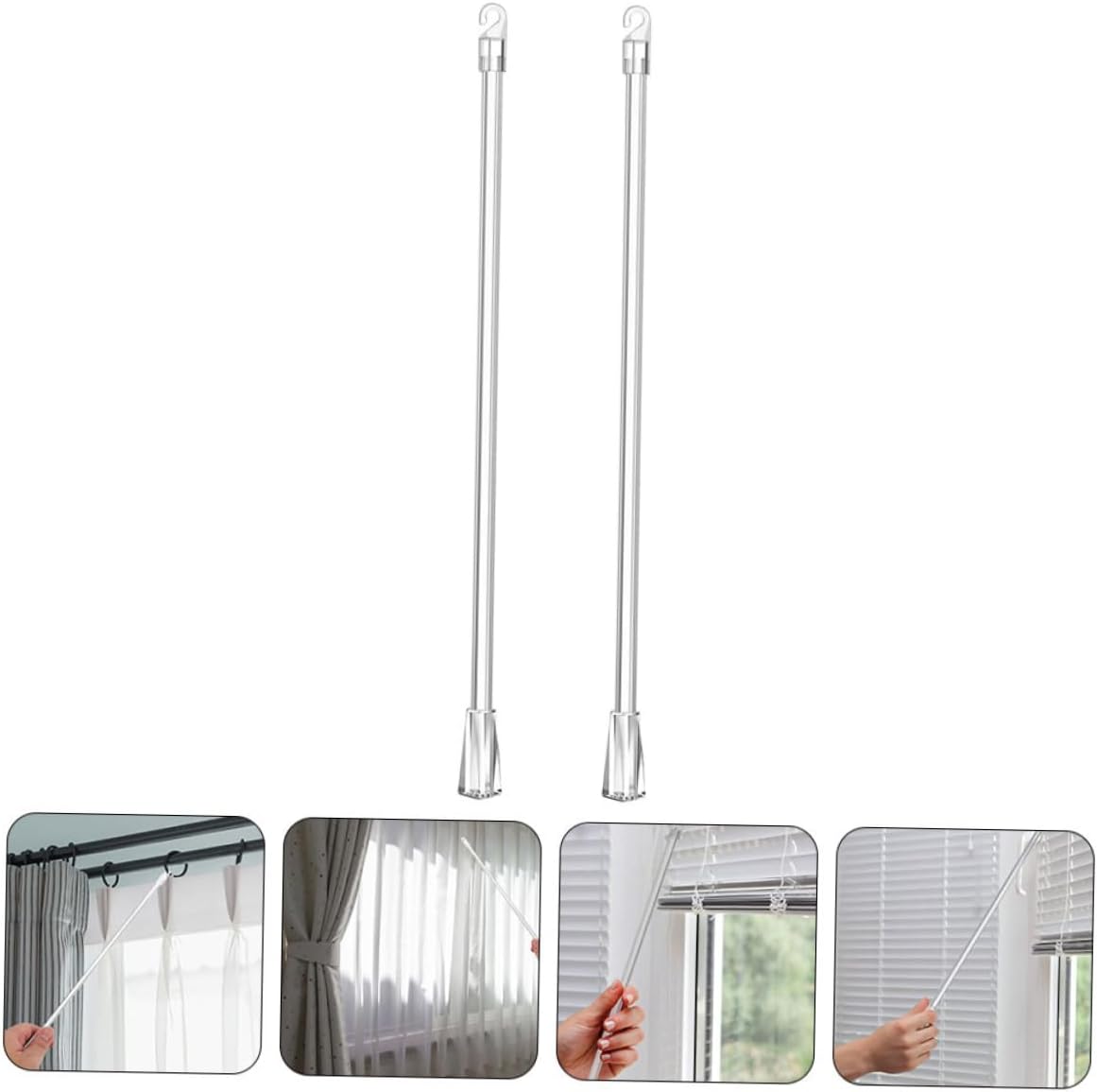 Unomor 10pcs Blind Replacement Parts for Vertical Blinds Curtain Rods with Easy to Use Drapery Control for Compatible with Shutters