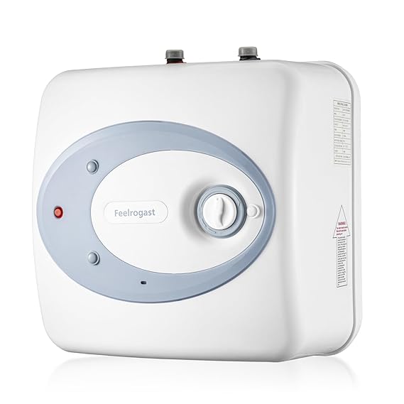 Electric Tank Water Heater-8 Gallon Under Sink Instant Hot Water for RV, Camper