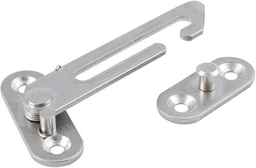 Miniatura 9 de Restrictor de ventana UPVC para bebés y niños, bloqueo de seguridad de acero inoxidable, 1 pieza de lado izquierdo + lado derecho