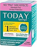 Today Sponge Vaginal Birth Control, Green, 3 Count (Pack of 3 (3 ct ea))