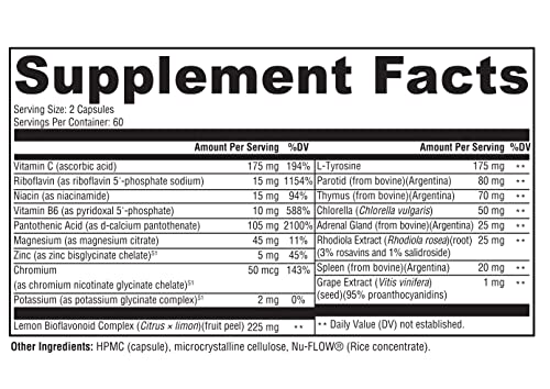 Dr. Westin Childs - Thyroid Adrenal Reset Complex | Combination Thyroid Support & Adrenal Support For Thyroid Patients - Non-Gmo, Gmp Certified, 120 Capsules #TOP3