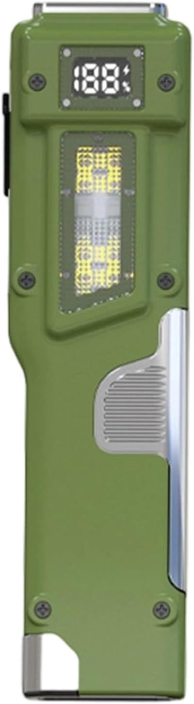 Compact Flashlight - Powerful Waterproof Light, Work Torch for Outdoor Adventures, Digital Display Gadget, Portable Lighting Tool with High Brightness, Handy Pocket Flashlight for Camping Hiking