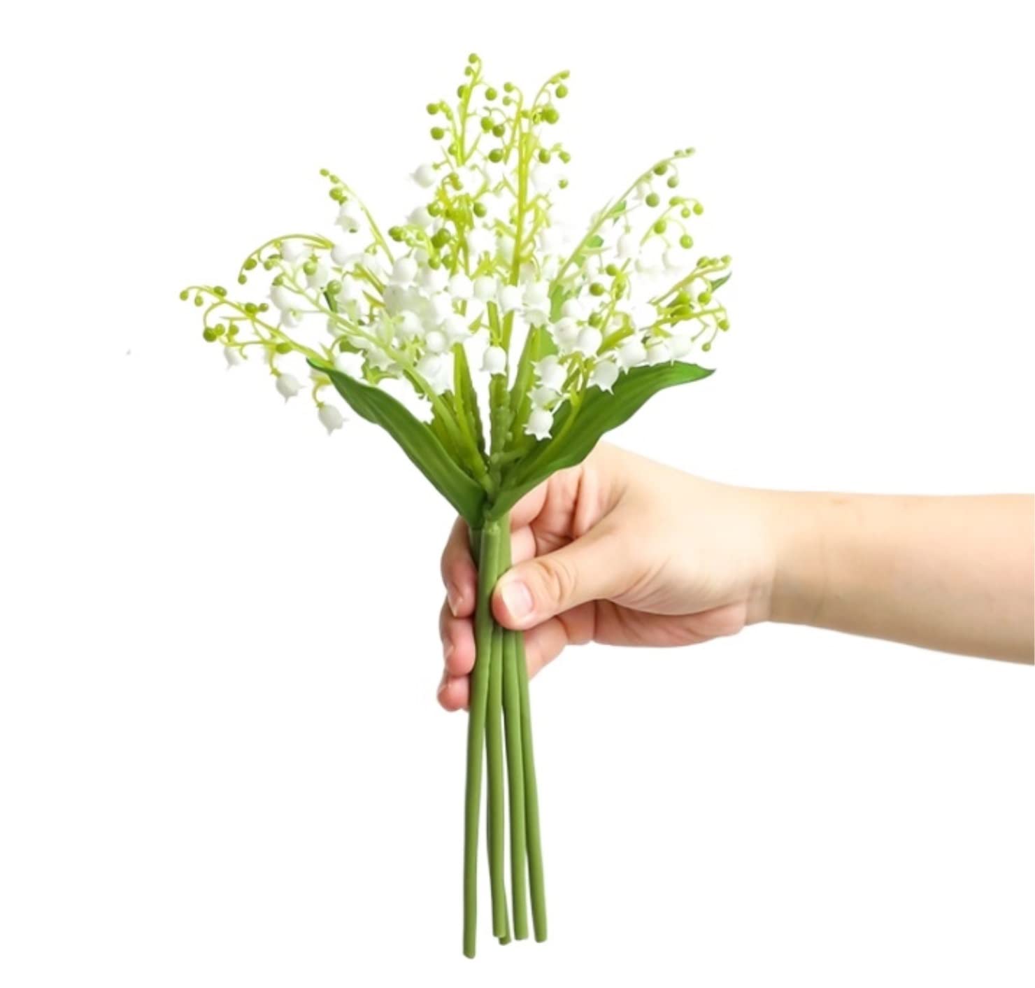 Sztuczne Kwiaty Pięknie Sztuczne Kwiaty Biały Convallaria Jedwab Sztuczny Kwiat Home Decor Sztuczna Dekoracja