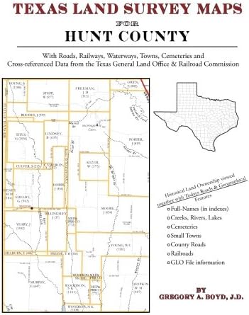 Texas Land Survey Maps for Hunt County