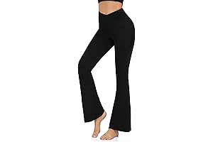 Women's Flowy Bootcut Yoga Pants with Tummy Control