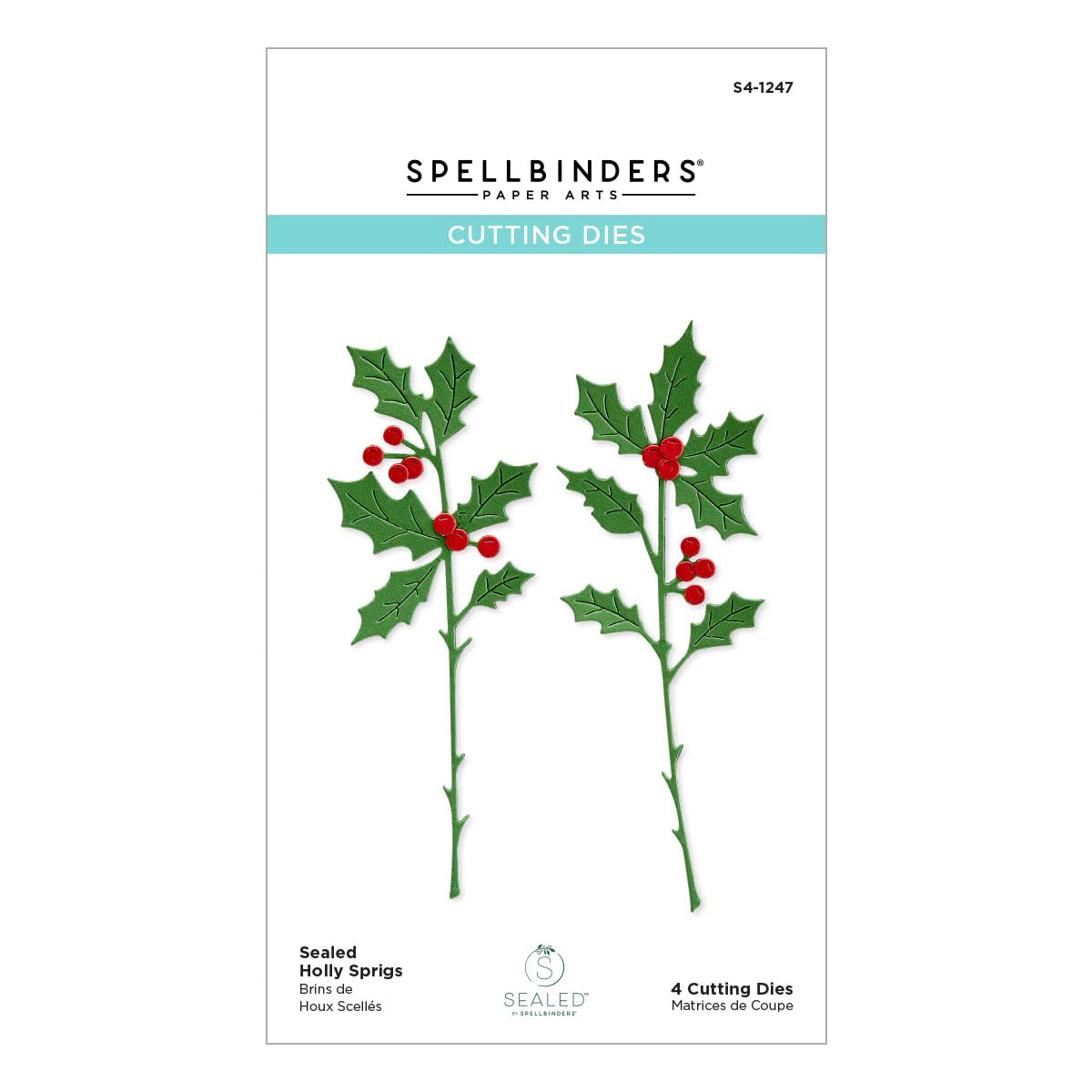Spellbinders One Sealed Holly Sprigs