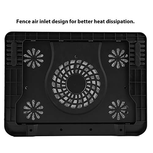 Base refrigerante portátil para laptop con 5 ventiladores silenciosos miniatura 6