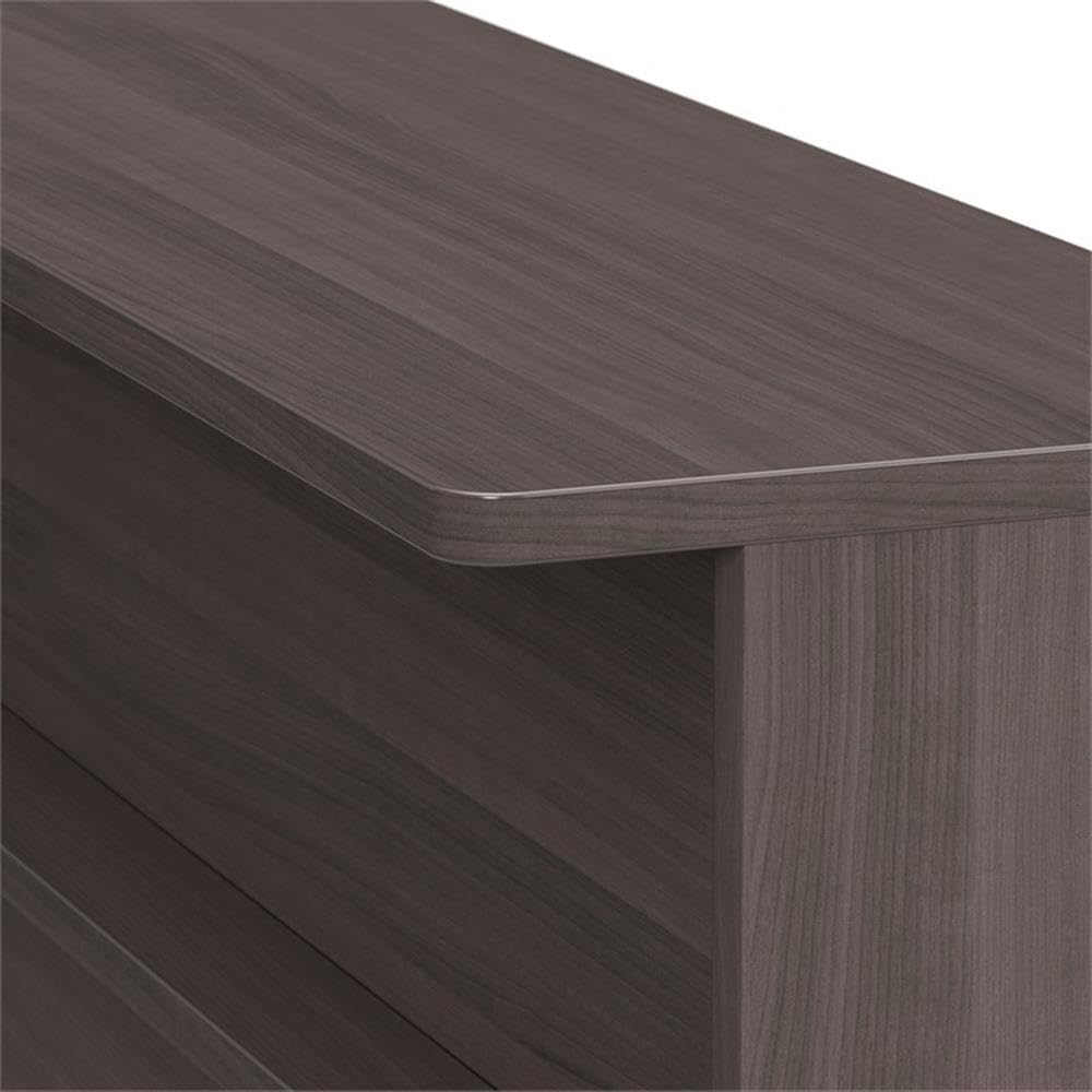 Bush Business Furniture Office 500 72W L Shaped Executive Desk with Drawers in Modern Hickory