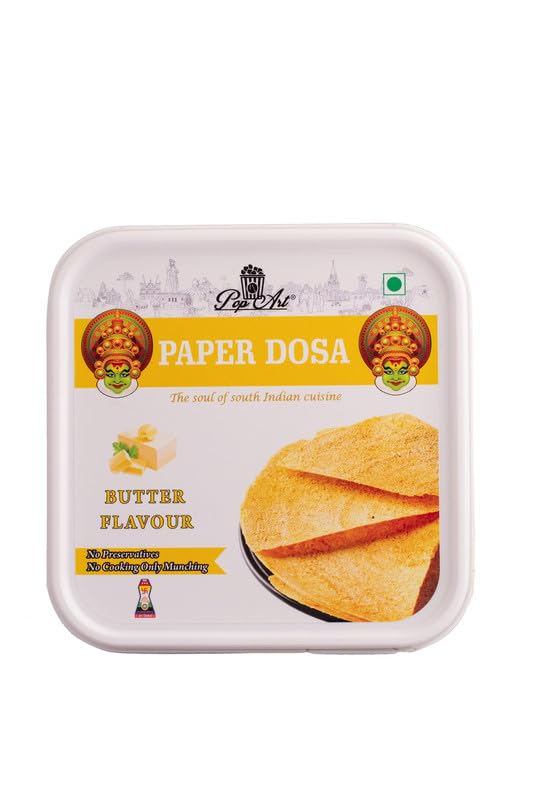 POP ART Ready-to-Eat Crispy Butter Dosa 60g x Pack of 4| Authentic South Indian Snack | Rich Buttery | No Cooking Needed | No Preservatives | Instant, Crunchy & Delicious | Travel-Friendly & Healthy-image-5