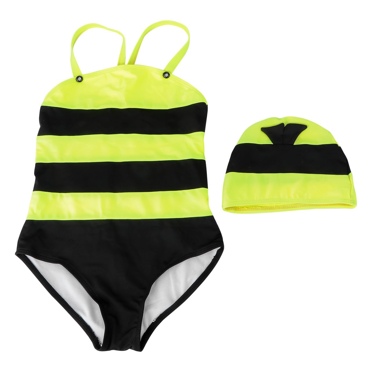VICASKY 6pezzi Costume Da Bagno Ragazzo Ragazza Con Cappello Design Carino Ape Per Spiaggia e Piscina Costume Estivo Per Ragazzi e Ragazze Taglia Colori Variabili Accettabili