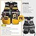 Tool Vest Electrician, Electrician Vest for Men, 22 Compartments, Reflective Workwear with Tool Pockets, Adjustable Waist & Upgraded Comfortable Neck Opening