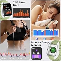 Jugeman Smartwatch Herren mit Telefonfunktion,1.96" Fitnessuhr mit Herzfrequenz Schlafmonitor Schrittzähler, Fitness-Tracker IP68 Wasserdicht Smart Watch mit 113+Sportmodi, Sportuhr für Android iOS – Ansicht 2