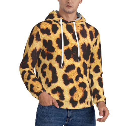 Sweat à capuche léopard homme contre le froid vêtement décontracté quotidien