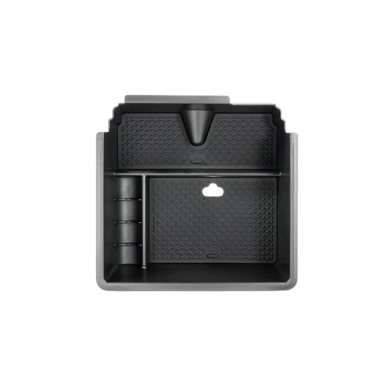 EVEKHAHHRB Console Storage Box Container For Ranger 2019 2020 2021-2025 Center Console Organizer Tray Armrest Storage Box Layered Interior Armrest Storage Box(1)