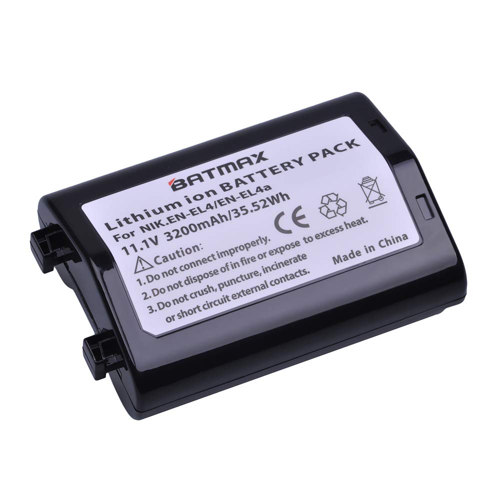Amazon.com : Batmax 3200mAh EN-EL4 EN-EL4a ENEL4a Battery