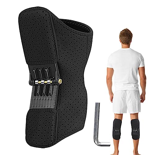 Coussinets stabilisateurs Knees, Genouillère chargée à Ressort Respirant Réglable | Rembourrage stabilisateur pour Genou avec Genouillère chargée à Ressort pour Randonnée