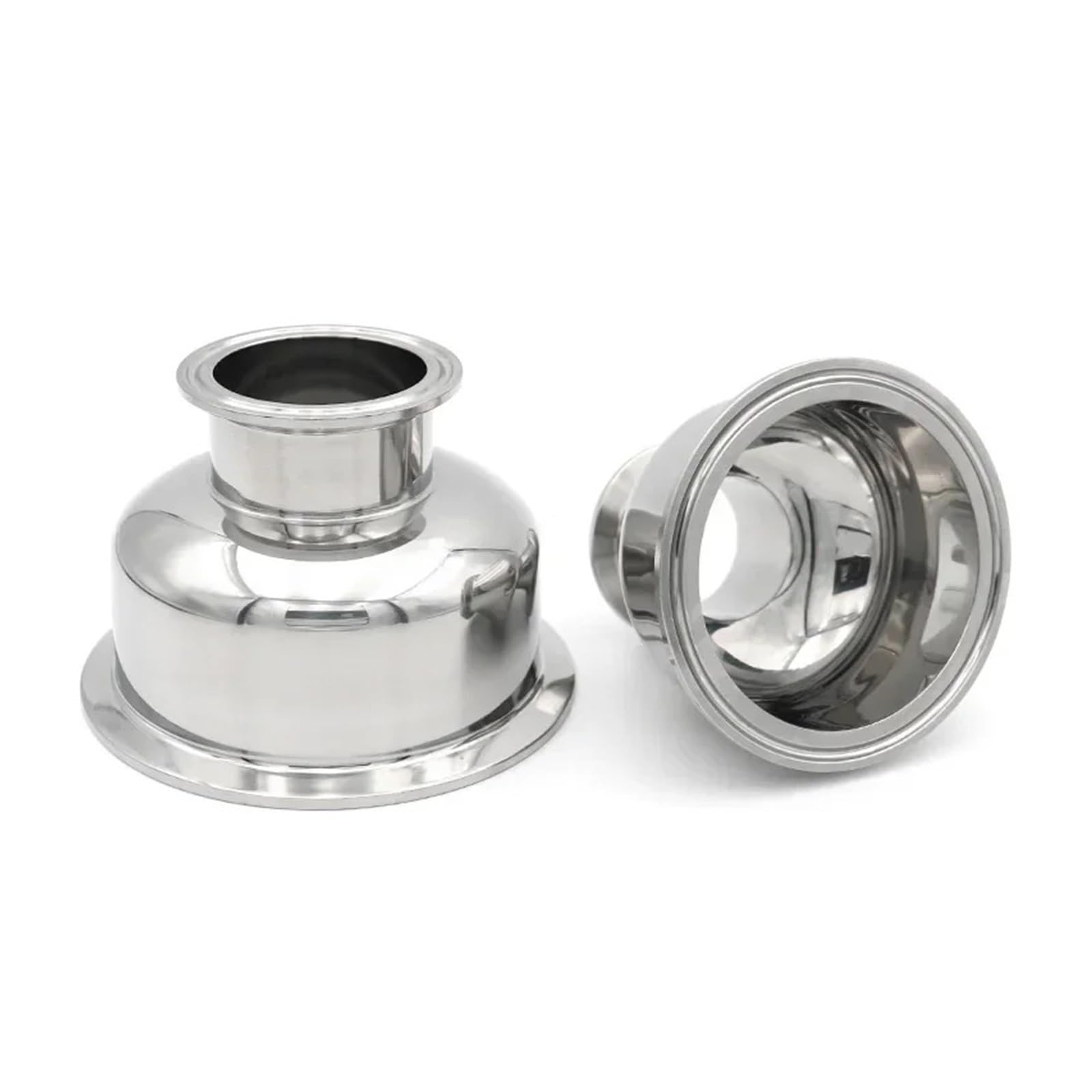 AARTERZZA Tri Clamp Bowl Reducer Hemispherical SS304 Stainless Steel 1.5" 2" 2.5" 3" 4" 50.5/64/77.5/91/119mm Pipe Fitting(64mm x 91mm) Pipe Fitting