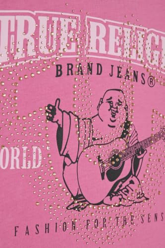 Image of True Religion Girls Short Sleeve Tee Shirt with Embelishments - Soft and Comfortable Girls T-Shirts