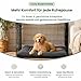 EpicRove Hundematte für Hundebox – RovePad Cozy Hundekissen, 6cm Dicke Crate Comfort Pad aus Samt, rutschfeste PVC-Unterseite & Waschbar, Grau, S