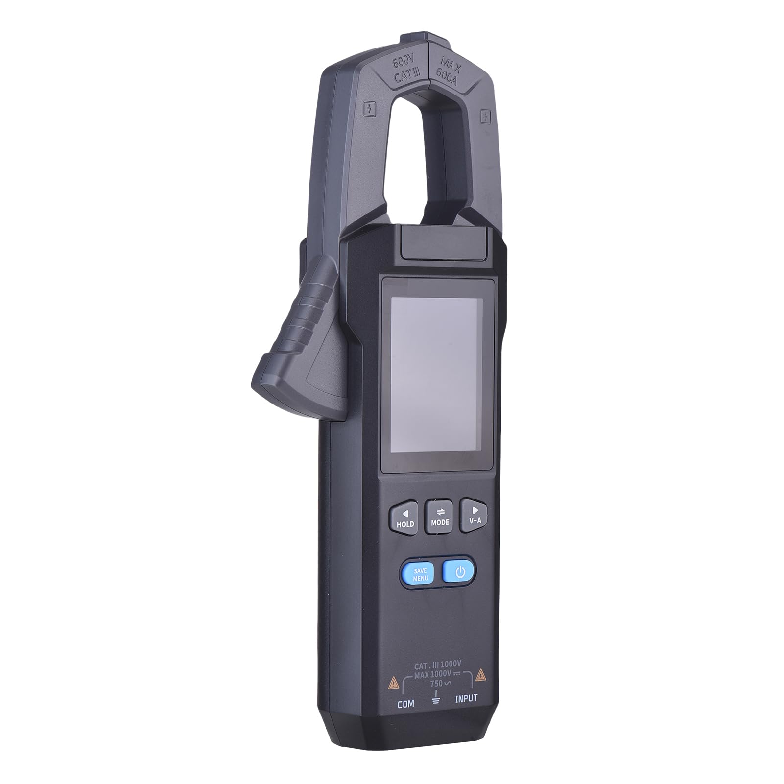 FTVOGUE 9999 Counts Zangenmessgerät Digitalmultimeter AC DC Spannung Stromtester mit Temperaturfühler NCV-Erkennung TFT-Display Datenspeicherung Taschenlampe Typ C Wiederaufladbar für (DMC-100)