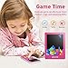 WiWOO MP3 Player for Kids, Kids MP3 Player Music Player with Video Games Voice Recorder and Headphone, Portable Toddler Music Player with Cartoon Bear Paw Button Expandable 128GB