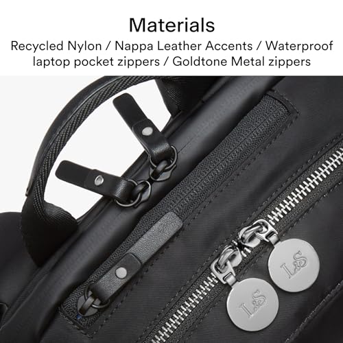 Lo & Sons Beacon Backpack - Chic Premium Travel Bag with 13" Laptop Compartment, Luggage Sleeve | Minimalist Bag for Women3