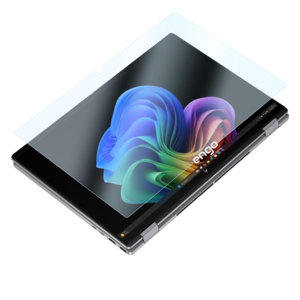 Engo Hp Omnibook X Flip 16 İnç İle Uyumlu Ekran Koruyucu Notebook, 9h Temperli Kırılmaz Esnek Nano Cam, Çizilmeye Ve Darbeye Dayanıklı Laptop Koruma, Hd Şeffaf
