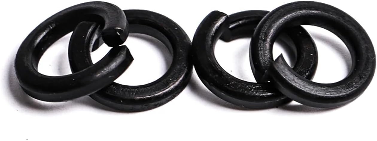 CREAP Metal Ring Spring Lock Washer Black Carbon Steel Gasket M2 M3 M4 M5 M6 M8 M10 M12 M14 M16 M18 M20 M22 M24 Spacer Washers(M22-1pcs)