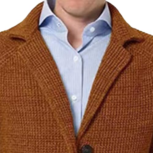 Men Blazer Knit Cardigan Shawl Collar Button Knit Cardigan Slim Fit Cable Knit Button Down Cardigan Sweater2