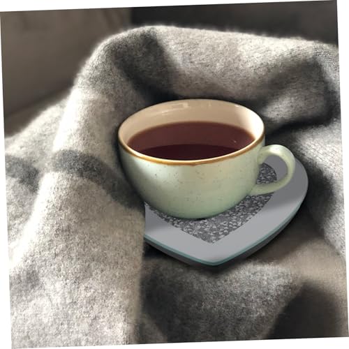 Dessous de verre en verre cœur Ipetboom résistants à la chaleur pour table de café - 6