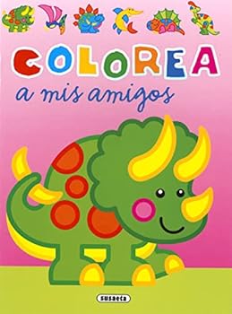 Paperback Colorea a mis amigos [Spanish] Book
