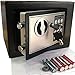 Produktbild Mini-Safe Digitaler Elektronischer Tresor Sicherheitskasten Feuerfester und wasserdichter Sicherheitsschrank mit PIN-Code und Schlüssel Für Schmuck Bargeld