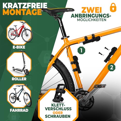 MIVELO Fahrradschloss Faltschloss hohe Sicherheit 85cm lang I Fahrrad Schloss Zahlenschloss inkl. Halterung I Ideal für E Bike… – Ansicht 4