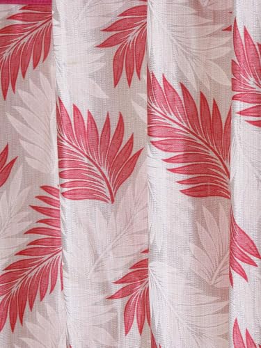 Image of Cortina 2 Piece Panel Eyelet Polyester Curtains - Group 2 (Pink, Door - 7 feet)