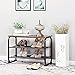 VASAGLE Shoe Bench Rack, 3-Tier Storage Shelf for Entryway Hallway Living Room, Industrial Accent Furniture with Steel Frame, 11.8 x 26.0 x 17.7 Inches, Rustic Brown