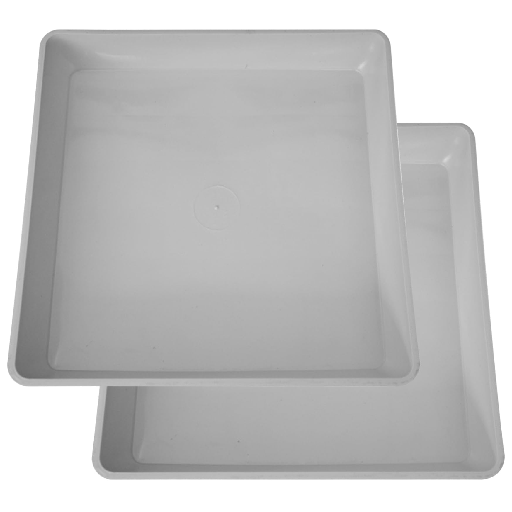 Soucoupes de pot de plante carrées 10 pouces plateau eau robuste x2