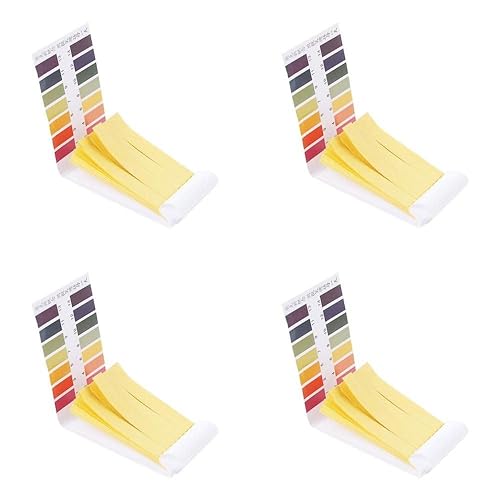 Miniatura 1 de Paquete de 4 tiras de prueba de pH de tornasol | (pH 1-14), 1 paquete de 80 tiras, para saliva orina, agua, prueba de suelo, alimentos para mascotas