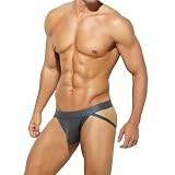 [Casey Kevin] ジョックストラップ メンズ セクシー 下着 ケツ割れ ケツワレ ストレッチ スポーツ3D立体構造 サポーター 透け感 ナイロン素材 軽量 吸汗速乾 快適 おしゃれ かっこいい プレゼント ジム CK2102 グレー XXL