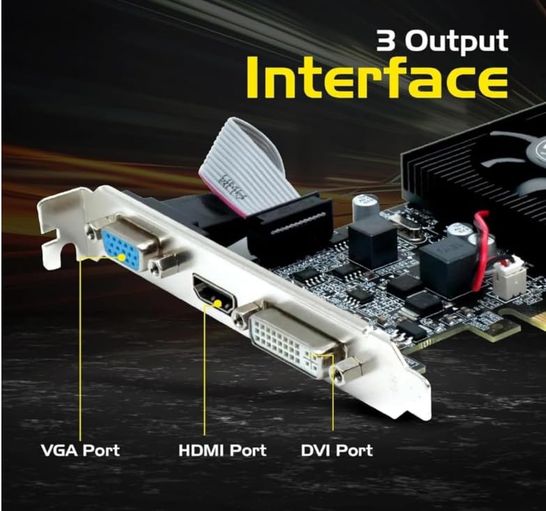 Image of Assemble Desktop PC Core i5-8400 8th Gen, 16GB DDR4 RAM, 256GB SSD | H-310 Motherboard, GT 730 4GB Graphic Card, Win 11, VGA, HDMI
