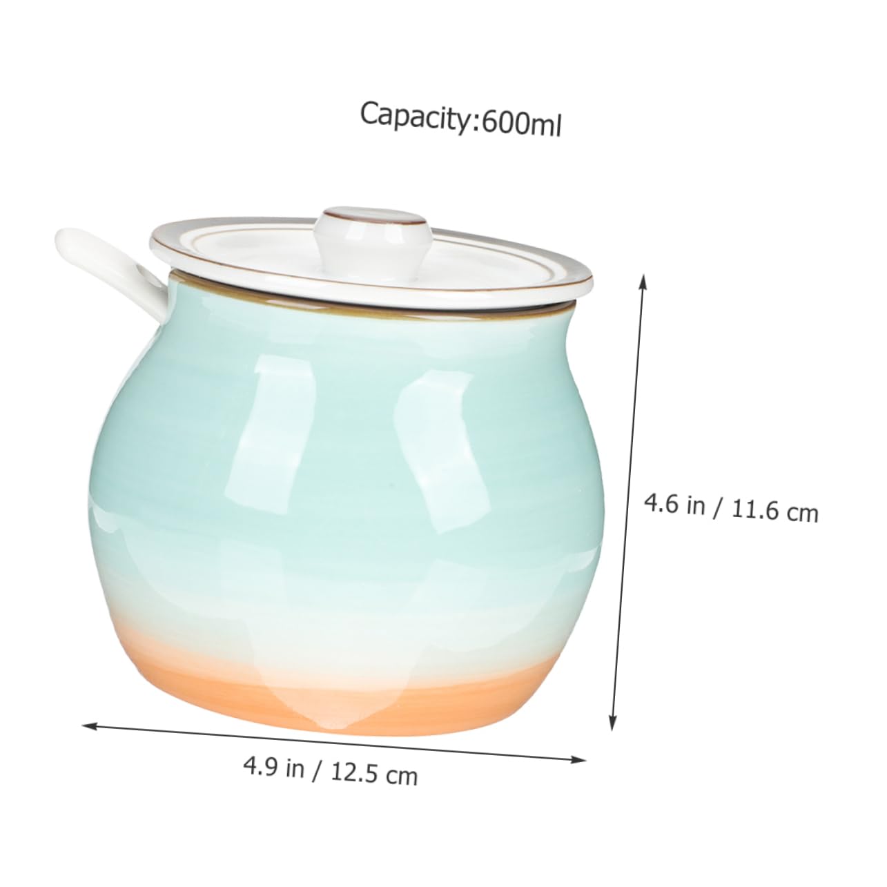 BESTonZON Sucrier À Café Récipients À Café Salière Avec Couvercle Récipient Avec Couvercle Sucrier Avec Et Cuillère Ensemble Crème Et Sucre ers Pot En Céramique Avec