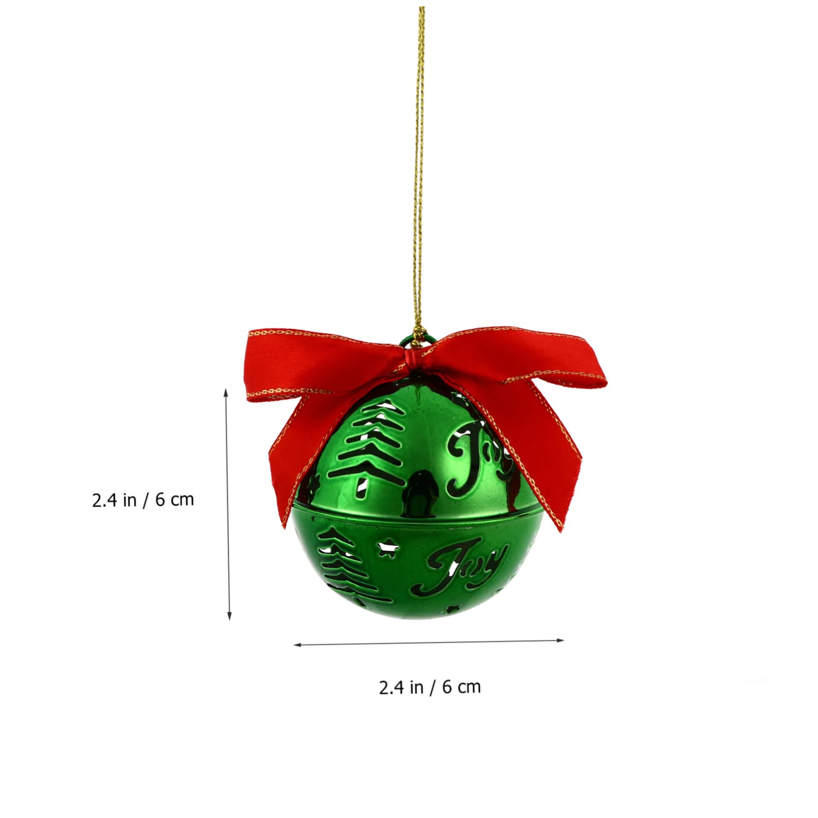 IMIKEYA 12pezzi Campanelle Natalizie Pendenti Decorazioni Sospese per Albero di Natale Ornamenti Allungati