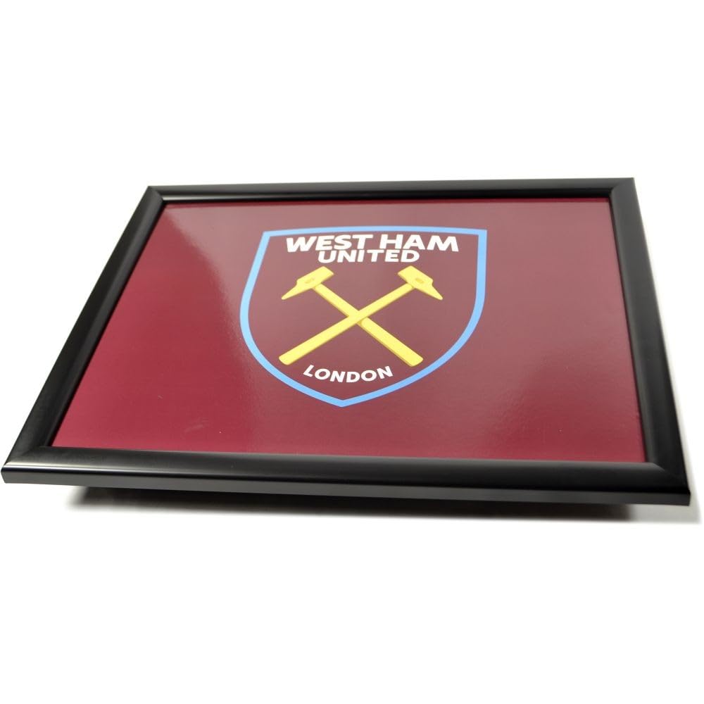 West Ham United FC Throw Pillow Lap Tray (One Size) (Maroon/Blue/Yellow)