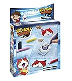 stickers muraux yo kai watch Contiene: 6 tubos de pintura para cristal, hojas de plástico, modelos. Instrucciones incluidas (pueden no estar en español).