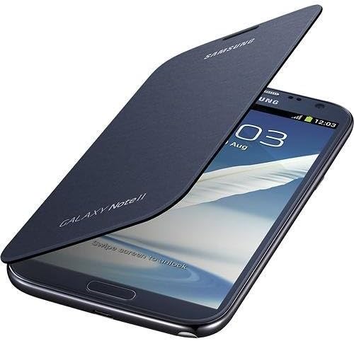 Samsung Galaxy Note 2 Flip Cover Case (Pebble Blue)