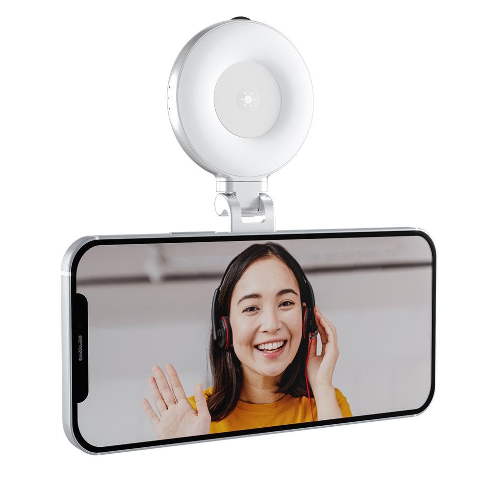 Selfie Ring Pro - Anello Luce Universale Per Fotoritratti E Video, Luce Continua LED Per Smartphone | Accessorio Essenziale Per Content Creator
