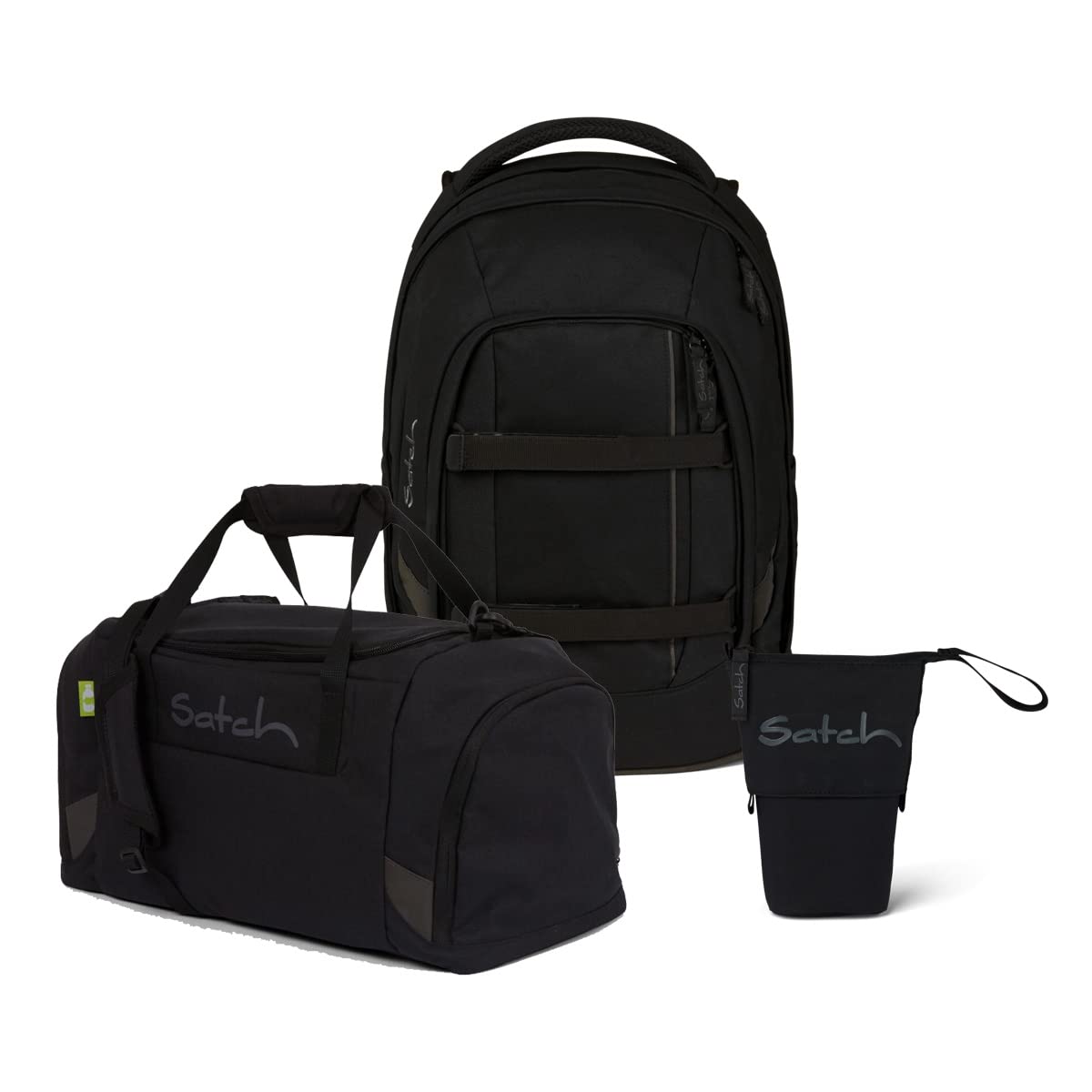Satch Pack Pencil Slider Edition Schulrucksack Set 3tlg. mit Sporttasche (Blackjack)