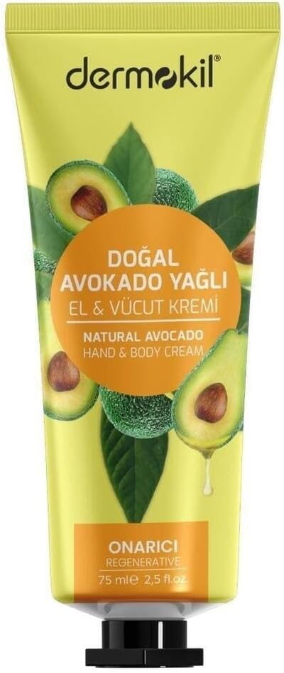 Dermokil El ve Vücut Kremi, Doğal Avokado Özlü, 75 ml