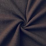 FabricLA Tecido 100% Rayon Challis da The Yard – 140-152 cm de largura, tecido drapeado macio, leve, respirável para vestidos, blusas, saias, pijamas e roupas de verão – marrom 1 metro
