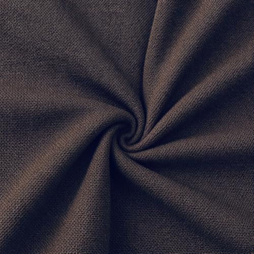 FabricLA 100% Rayon Challis Fabric by The Yard - 58” Wide Soft Lightweight Breathable Draping Fabric for Dresses, Blouses, Skirts, Pajamas & Summer Clothing – Brown 2 Yard