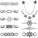 10 Pieces Vintage Sweater Shawl Clips Cardigan Collar Brooch Clips Retro Dress Clips for Women Wearing (Style Set 1)